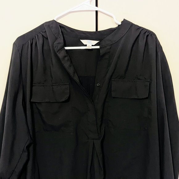 Time and Tru Women's Long Sleeve Utility Shirt (XL) - Picture 4 of 4